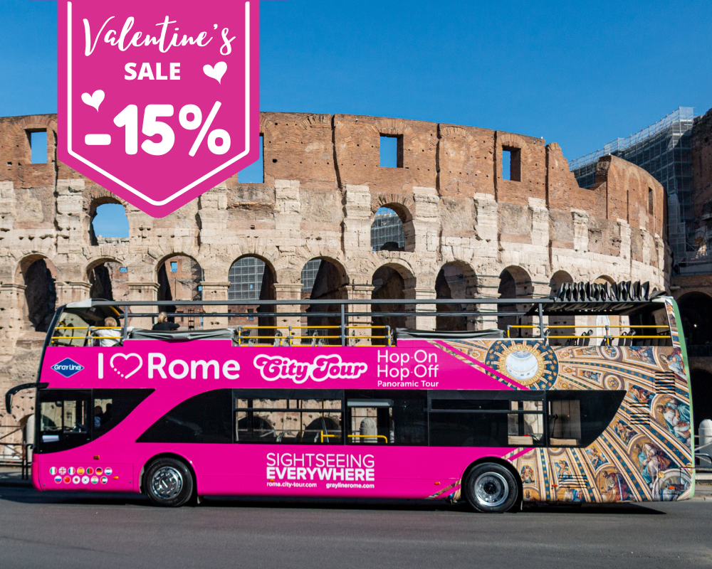 Autobús Turístico de Roma I Love Rome - 1 Vuelta Test (No hop on- hop off)