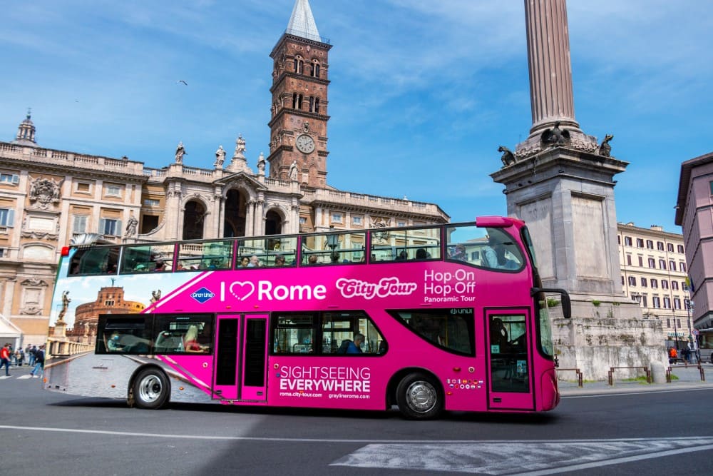 Autobús Turístico de Roma I Love Rome - Hop on – Hop off (Ticket Medio día)